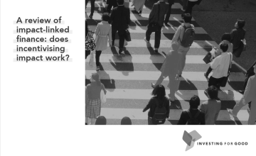 Investing for Good Impact+Linked+Finance+Report cover bw