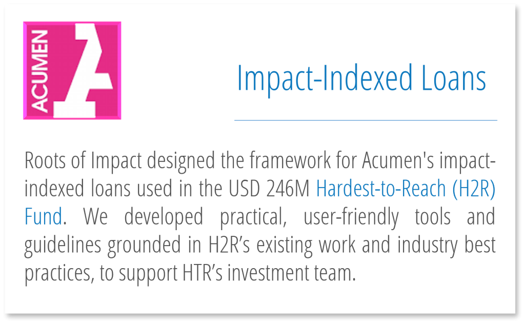 Acumen HTR Fund Example Website